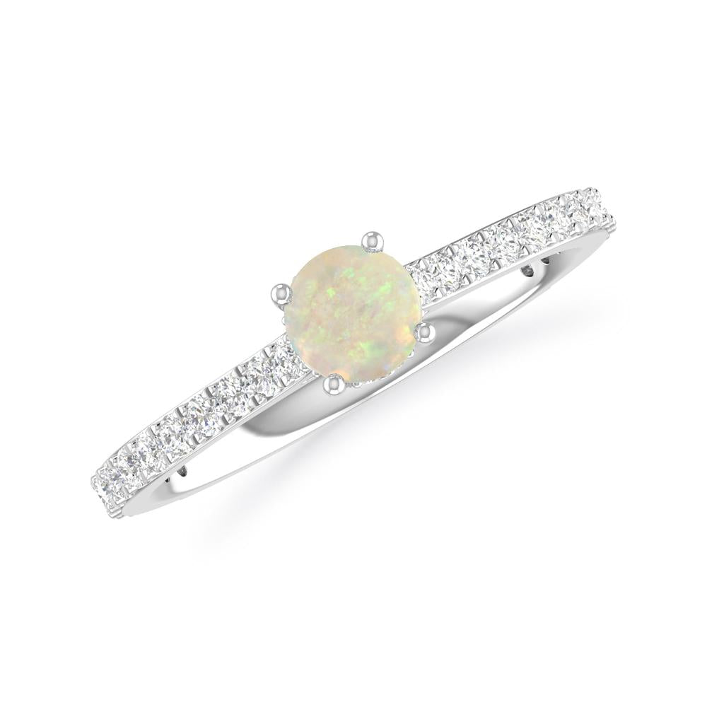 White Gold - Opal