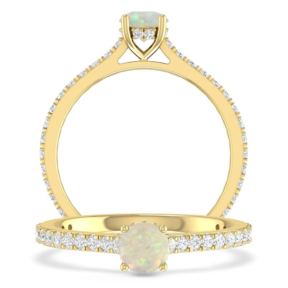 Yellow Gold - Opal