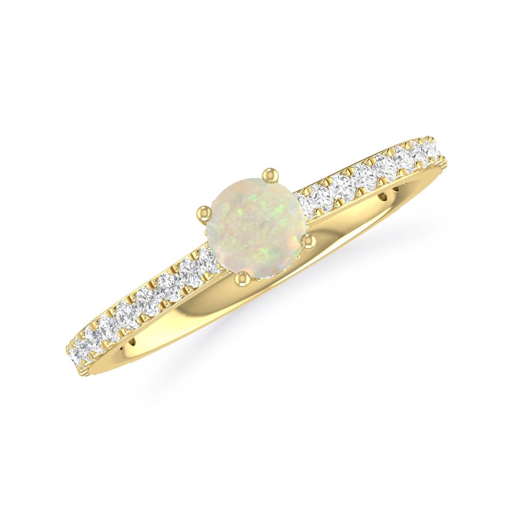 Yellow Gold - Opal