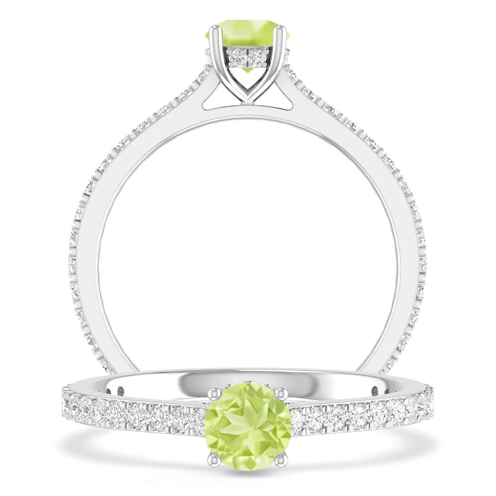 White Gold - Peridot