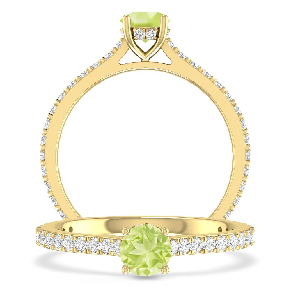 Yellow Gold - Peridot