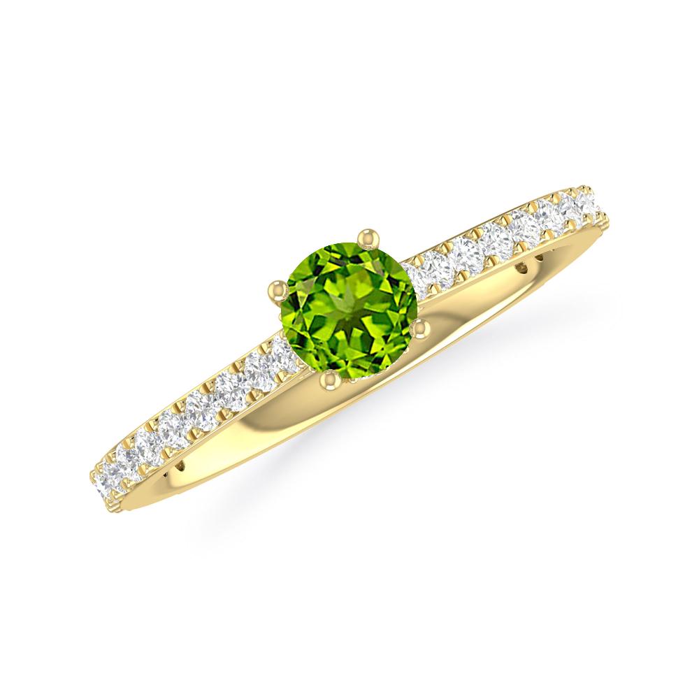 Yellow Gold - Peridot