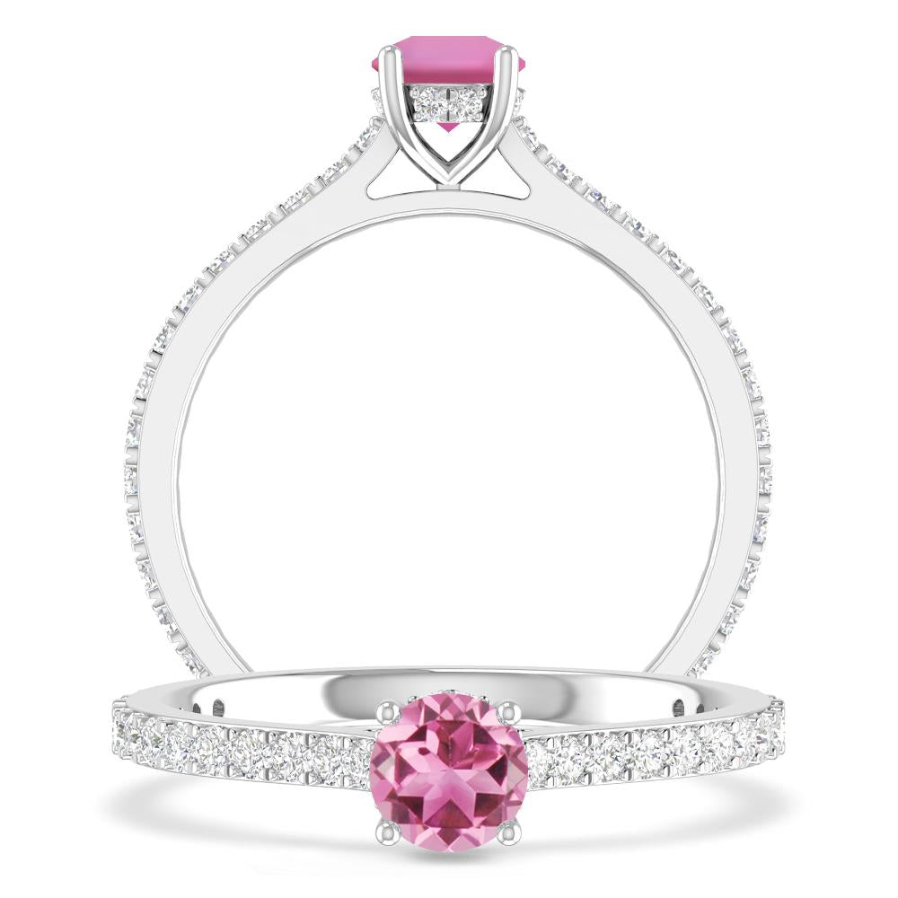 White Gold - Pink Tourmaline