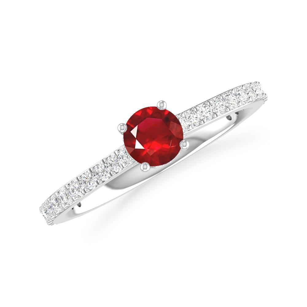 White Gold - Ruby