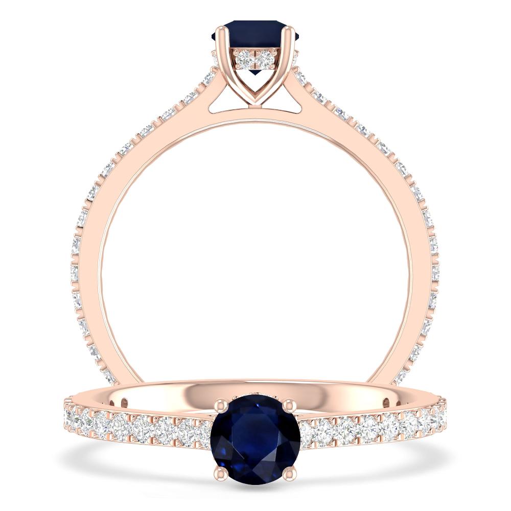 Rose Gold - Sapphire