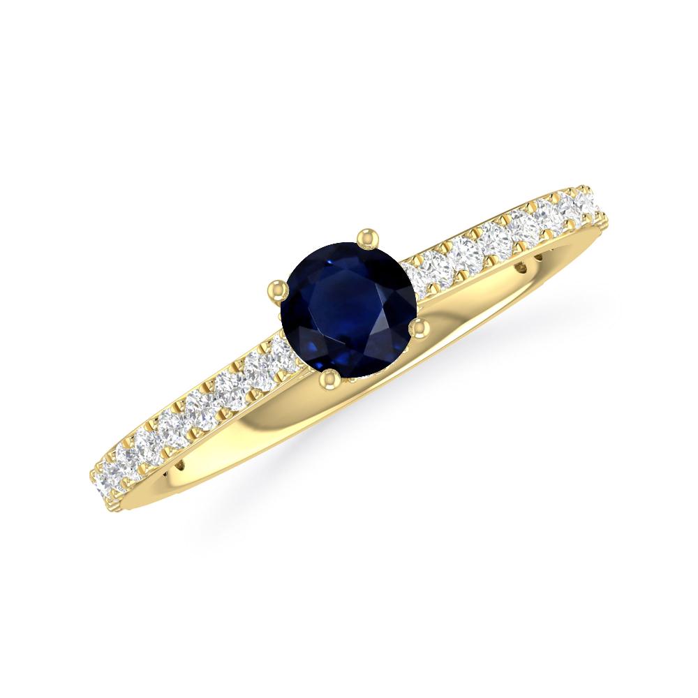 Yellow Gold - Sapphire