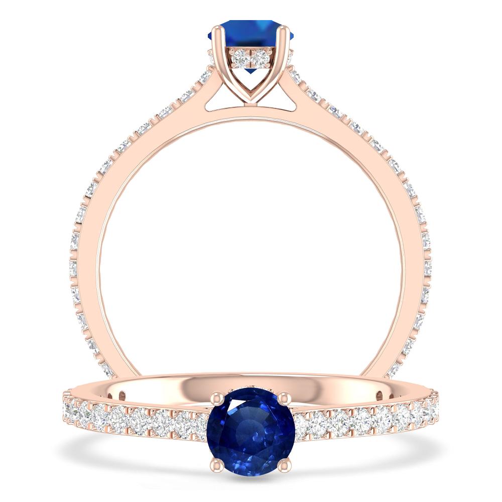 Rose Gold - Sapphire