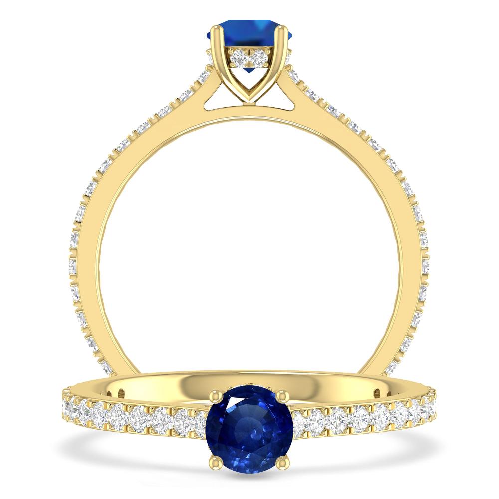 Yellow Gold - Sapphire