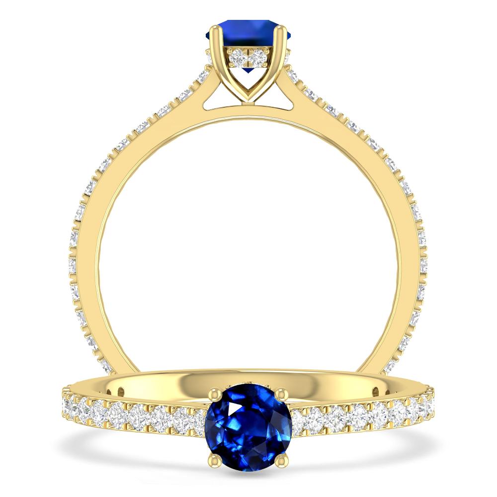 Yellow Gold - Sapphire