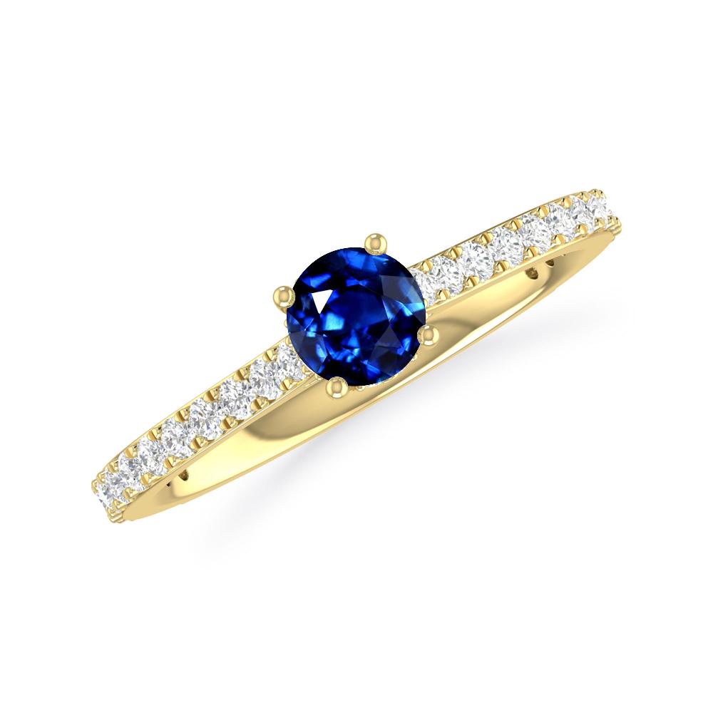 Yellow Gold - Sapphire