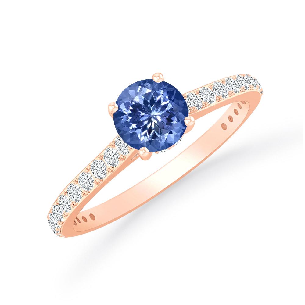 Rose Gold - Tanzanite