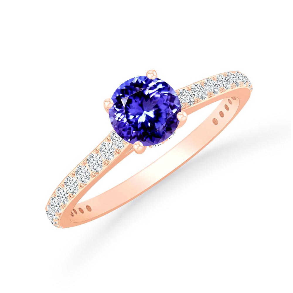 Rose Gold - Tanzanite