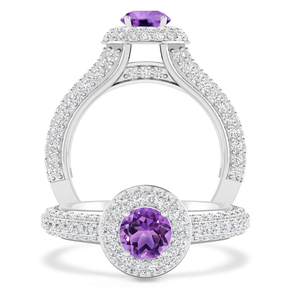 White Gold - Amethyst