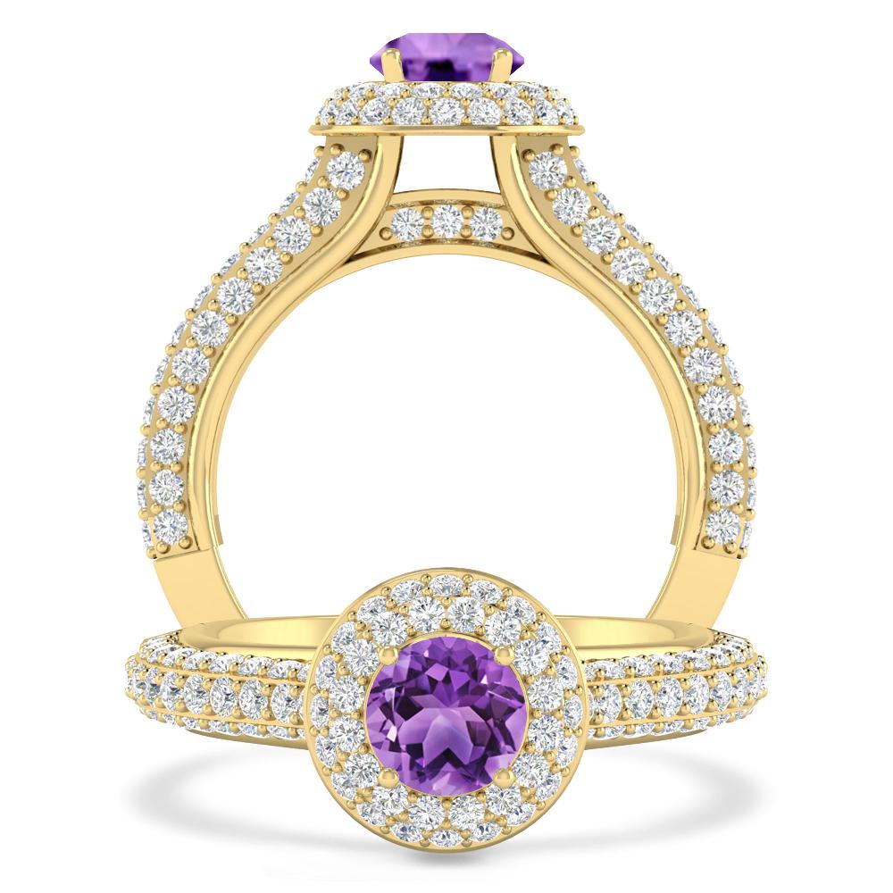 Yellow Gold - Amethyst