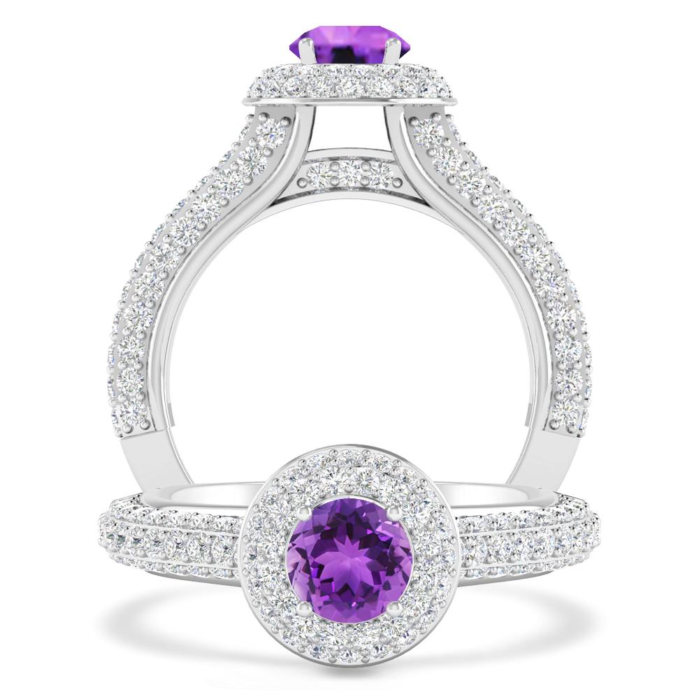 White Gold - Amethyst