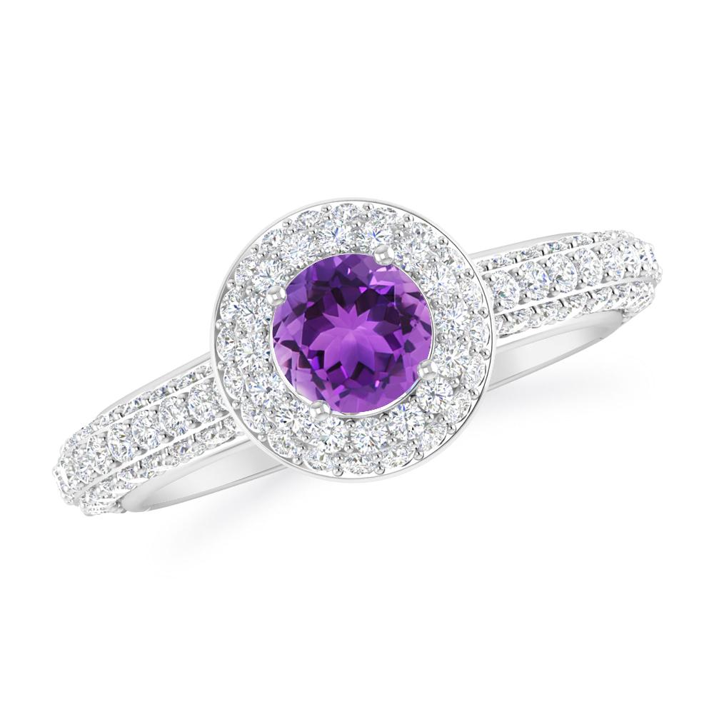 White Gold - Amethyst