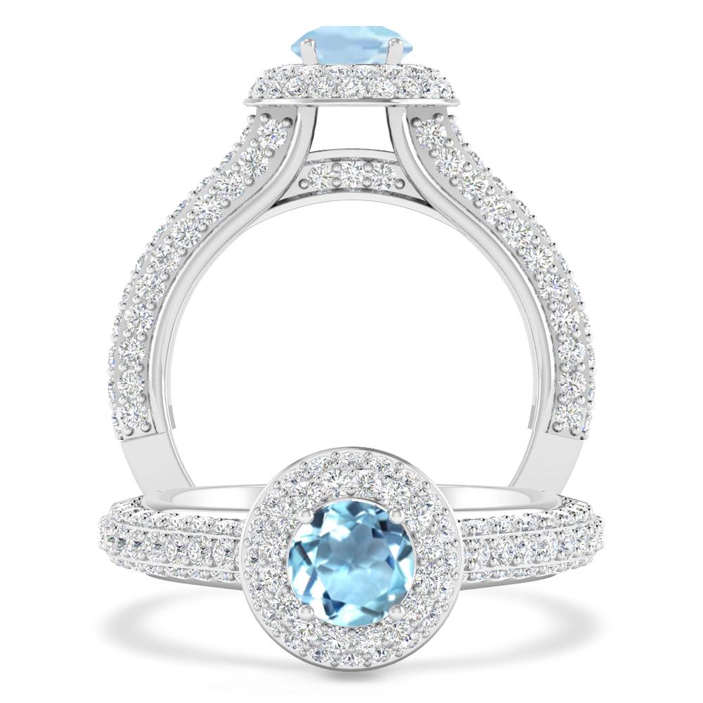 White Gold - Aquamarine