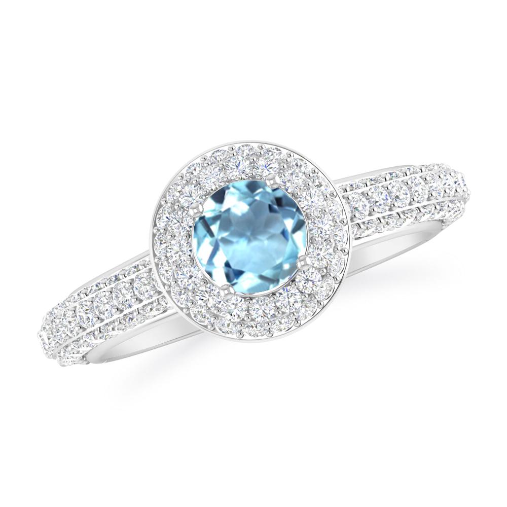White Gold - Aquamarine