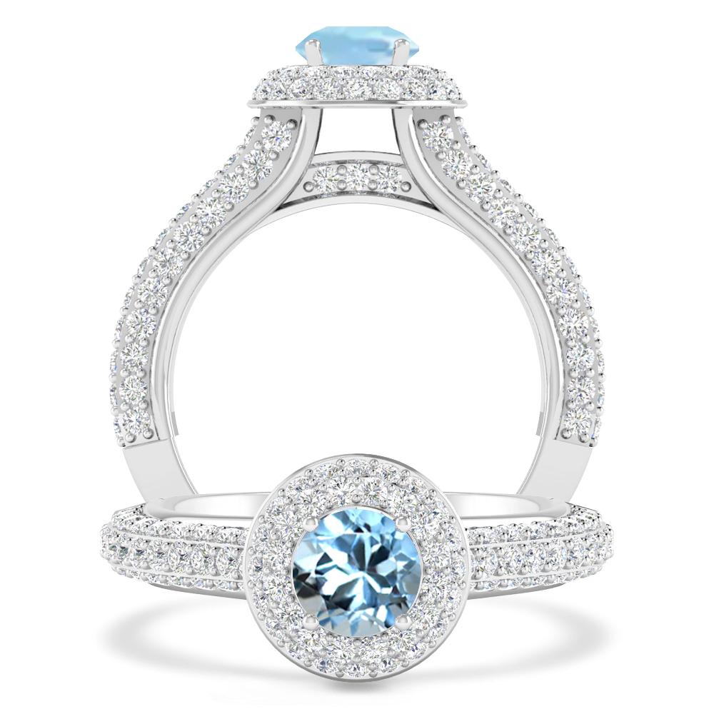 White Gold - Aquamarine
