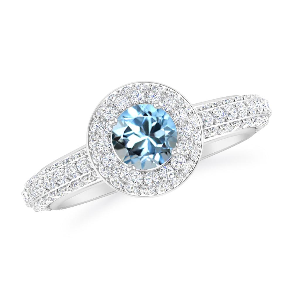 White Gold - Aquamarine
