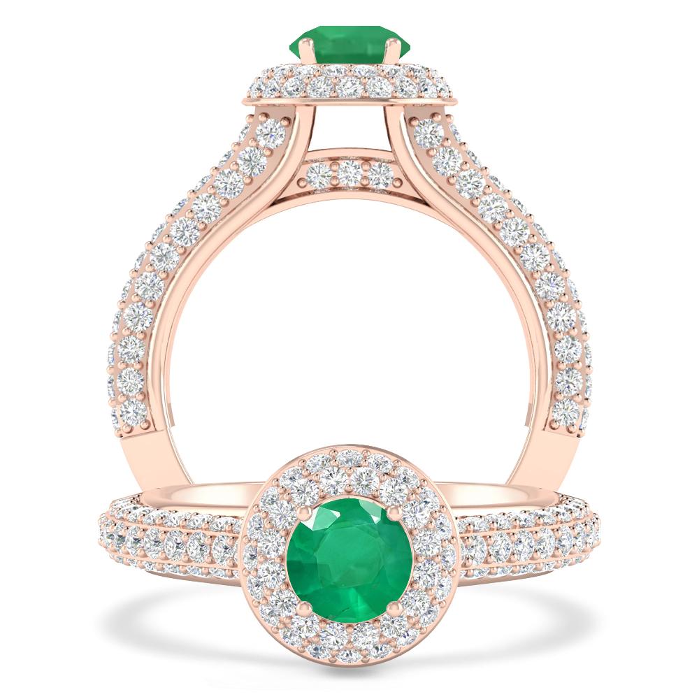 Rose Gold - Emerald