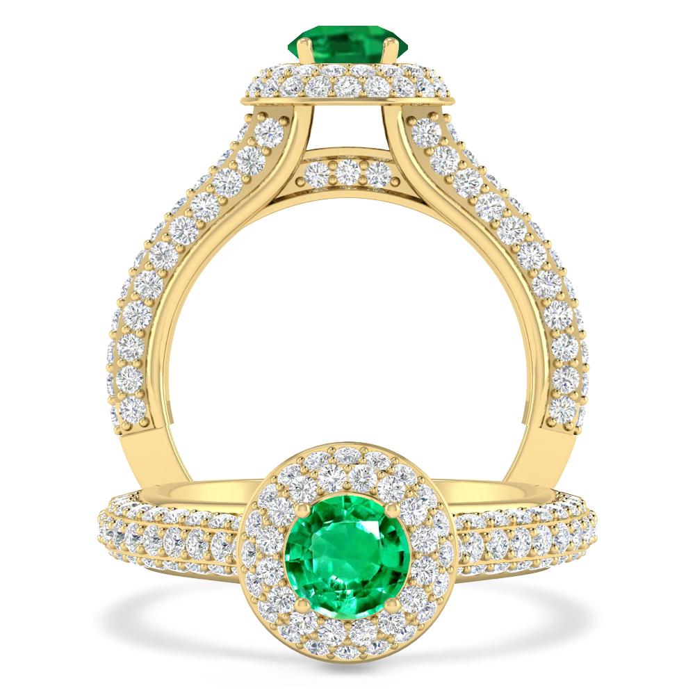 Yellow Gold - Emerald