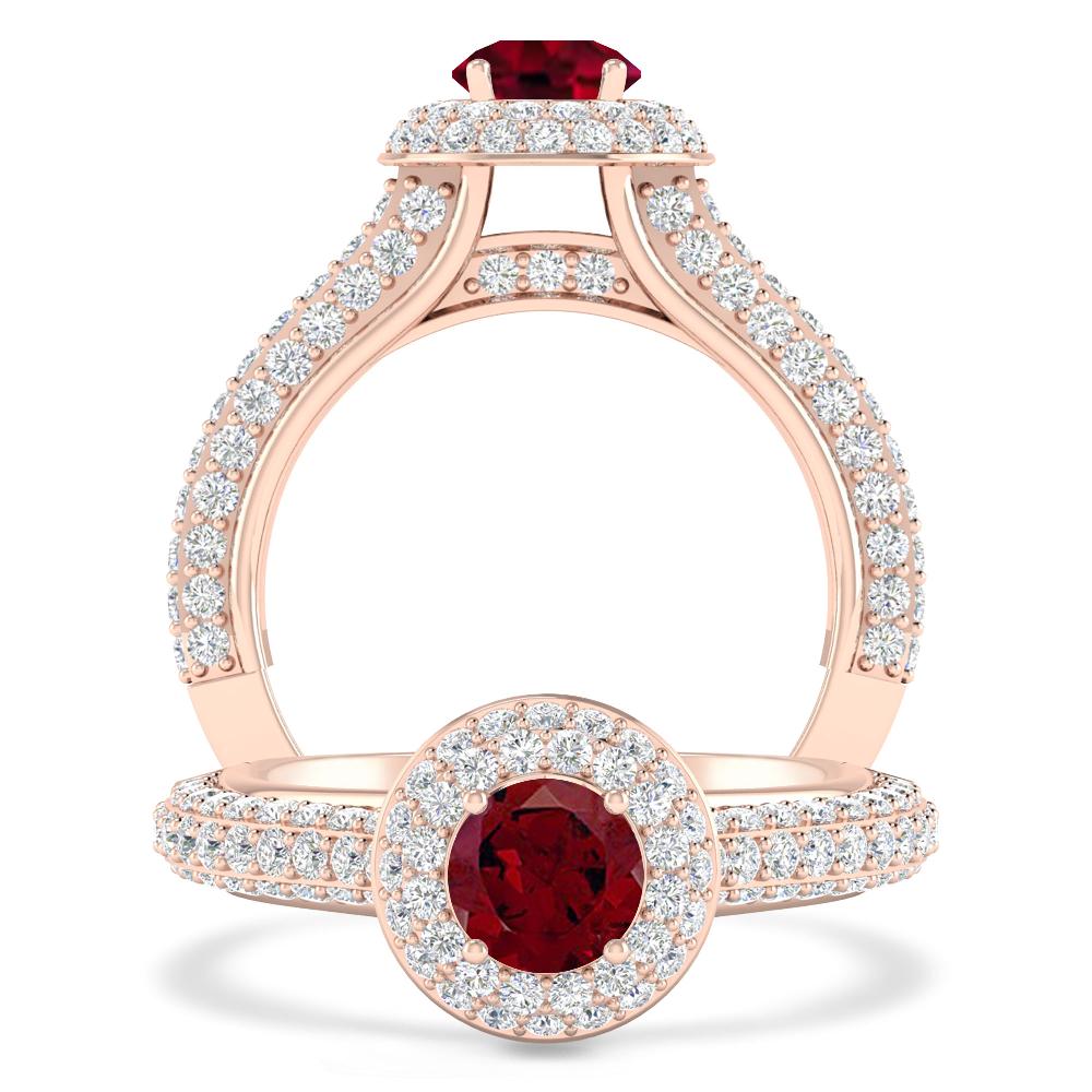 Rose Gold - Garnet