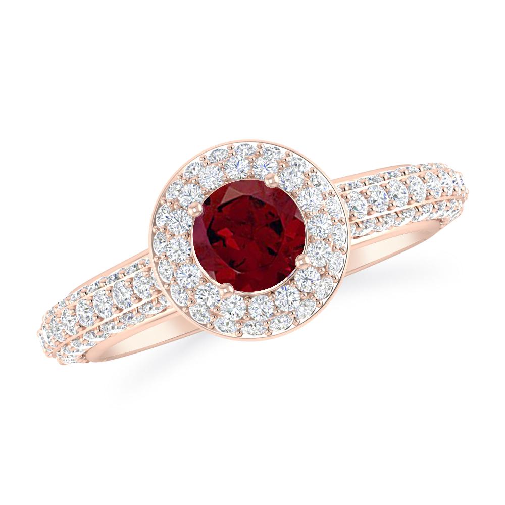 Rose Gold - Garnet