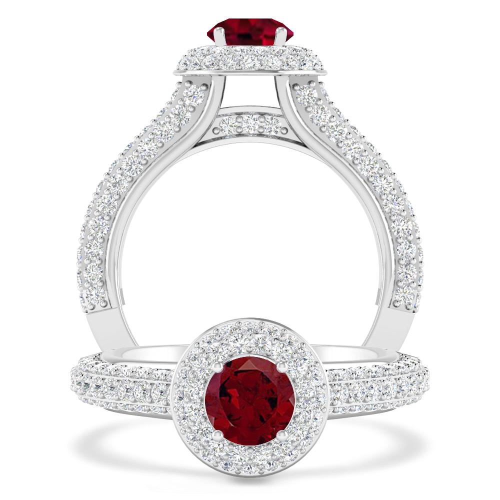 White Gold - Garnet