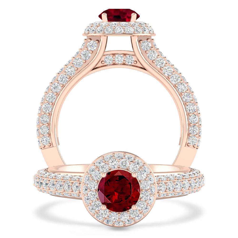 Rose Gold - Garnet
