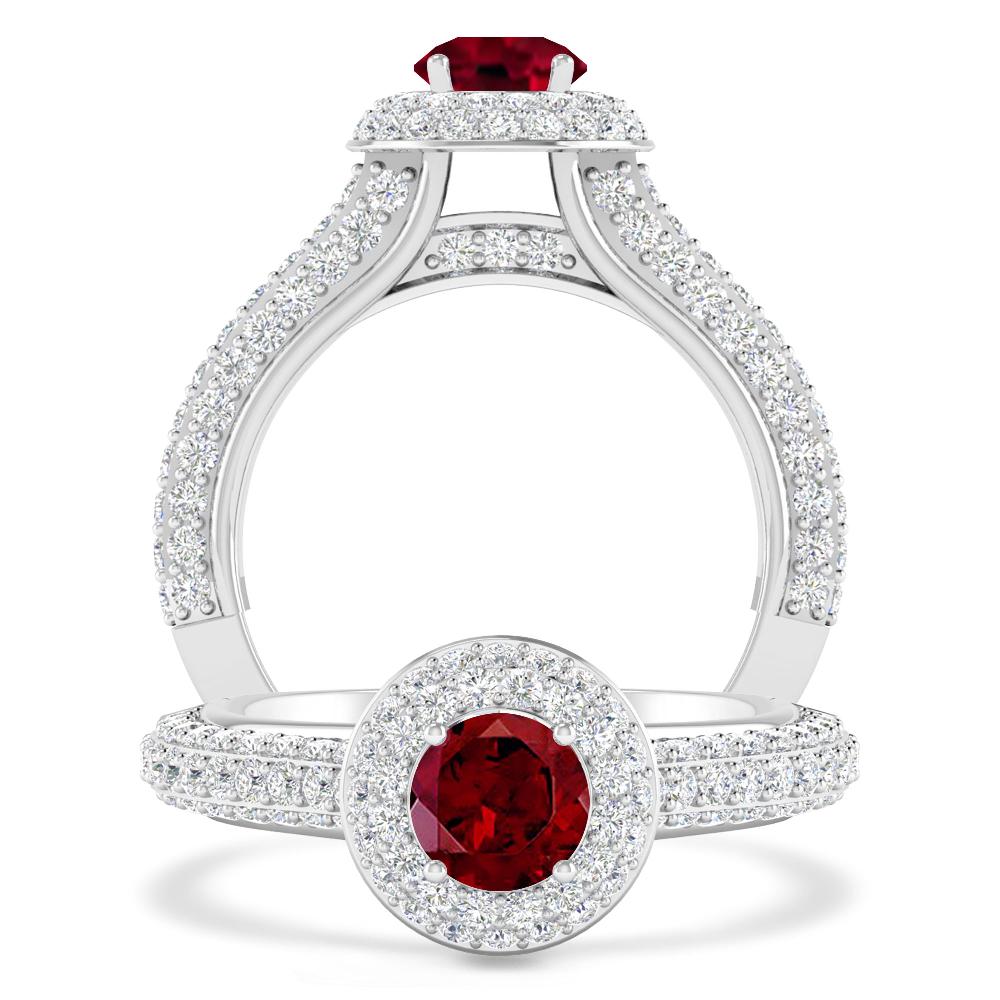 White Gold - Garnet