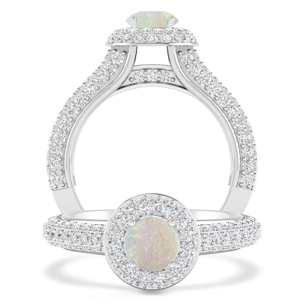 White Gold - Opal