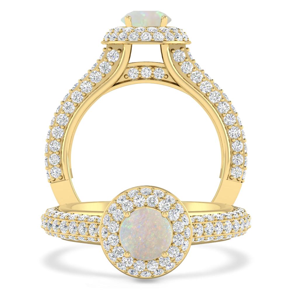 Yellow Gold - Opal
