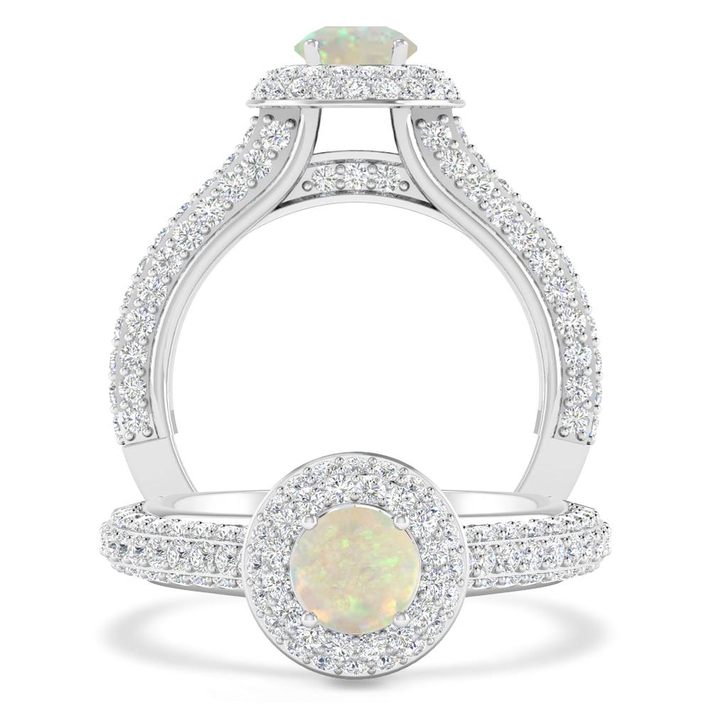 White Gold - Opal