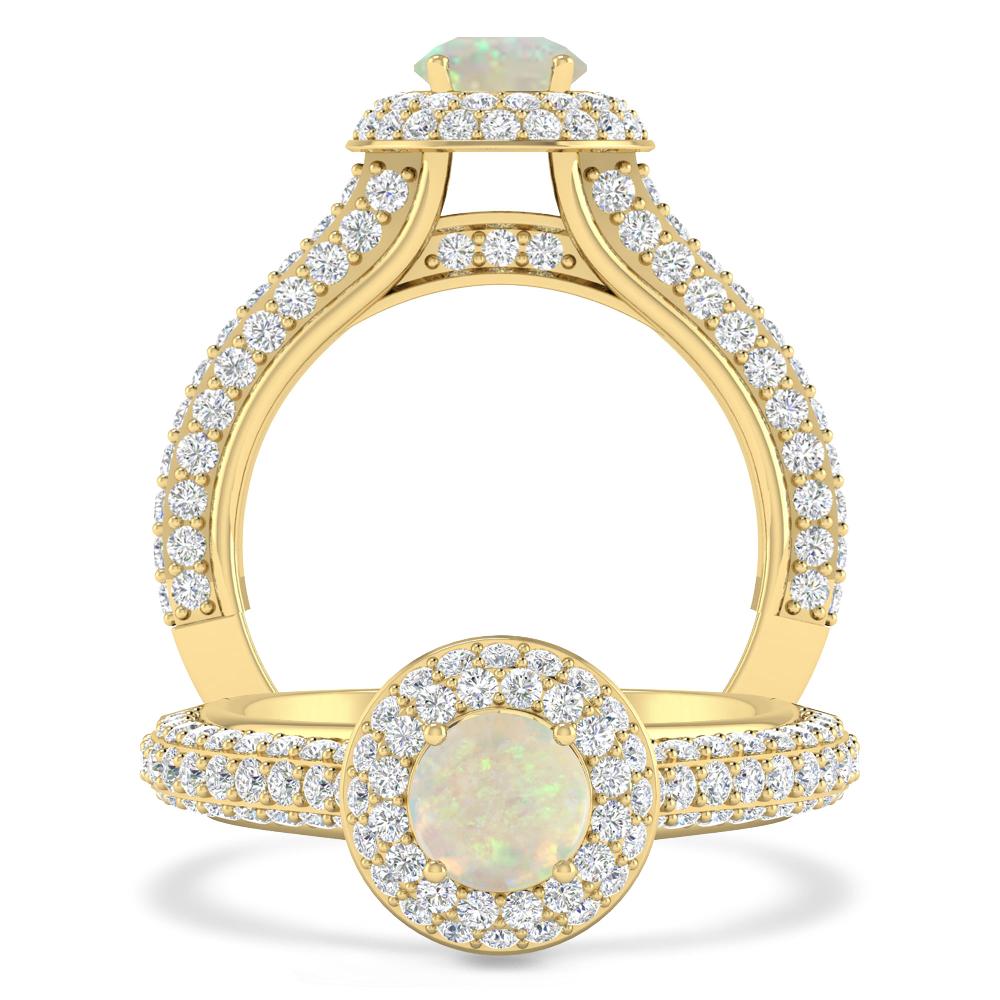 Yellow Gold - Opal