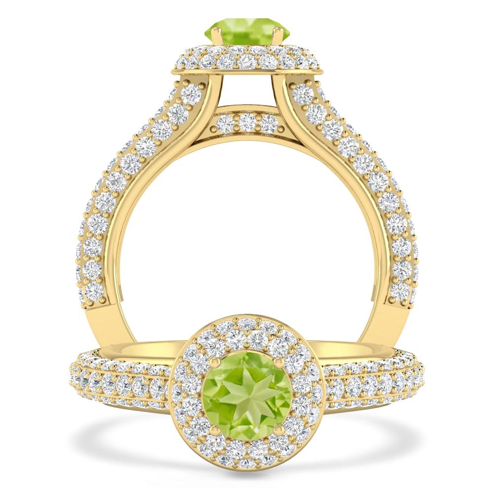 Yellow Gold - Peridot