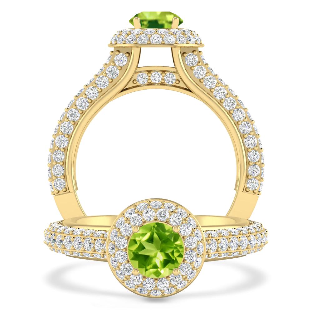Yellow Gold - Peridot