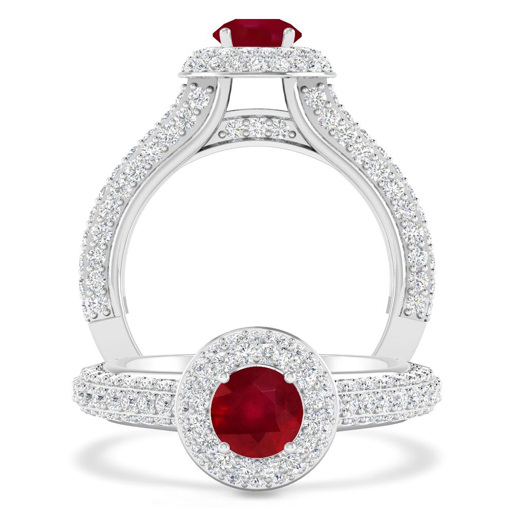 White Gold - Ruby