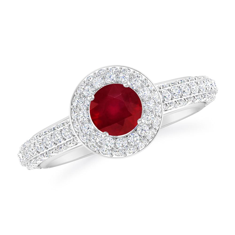 White Gold - Ruby