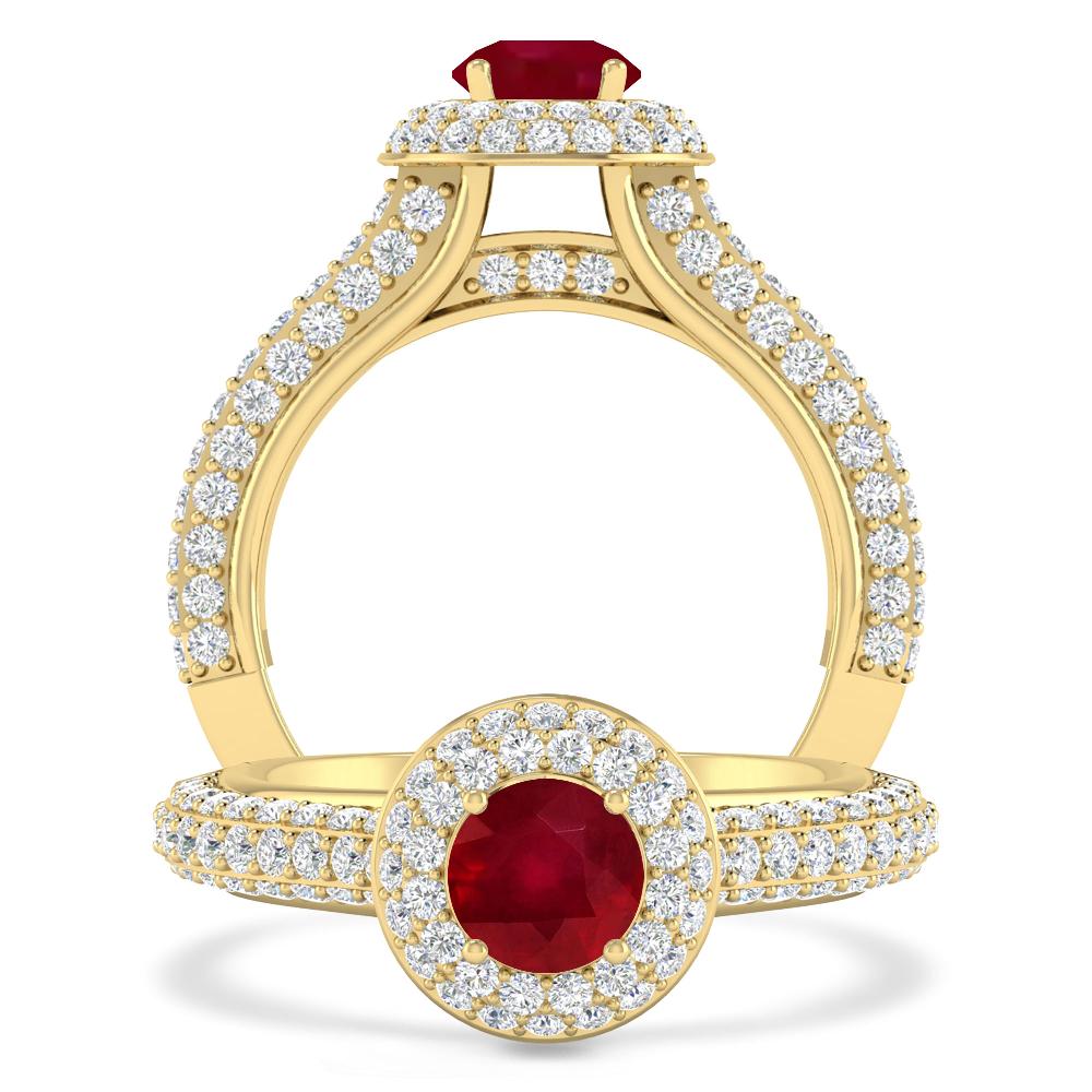 Yellow Gold - Ruby