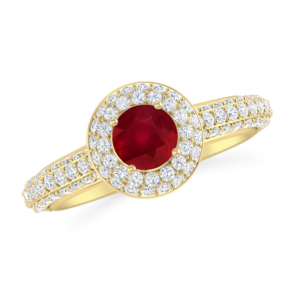 Yellow Gold - Ruby