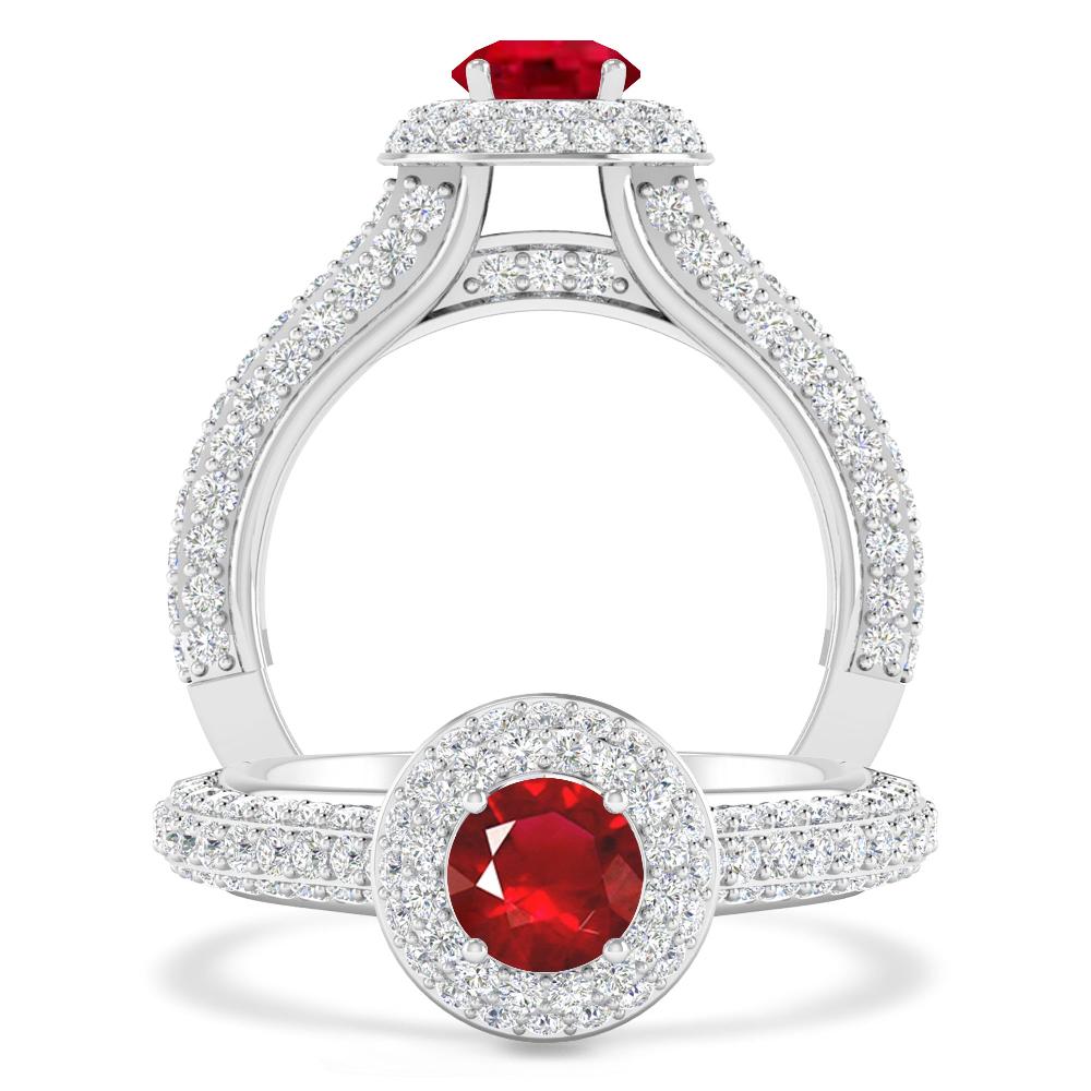 White Gold - Ruby