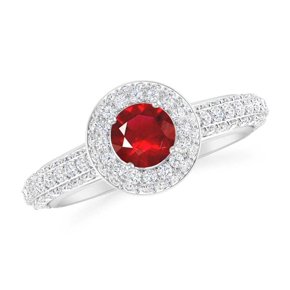 White Gold - Ruby