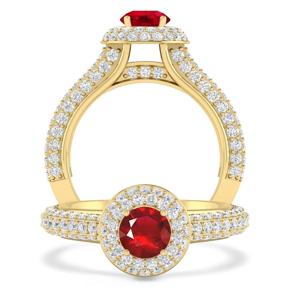 Yellow Gold - Ruby