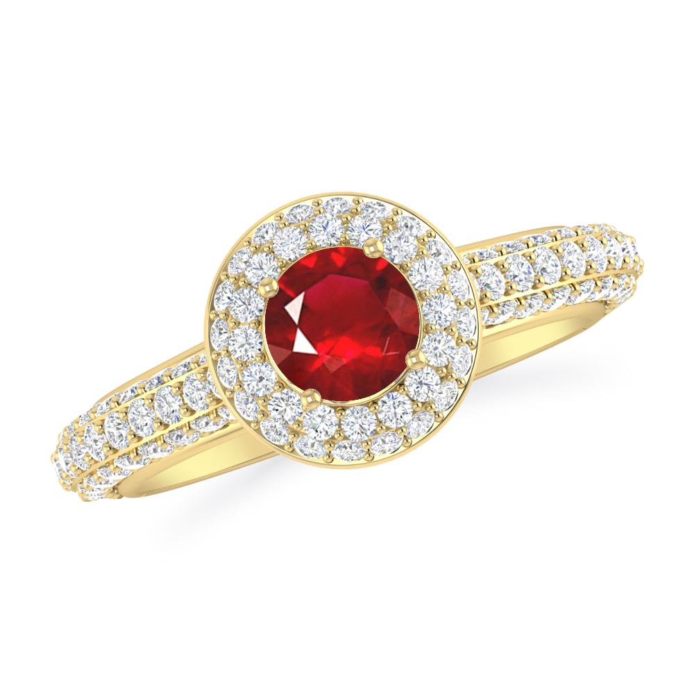 Yellow Gold - Ruby