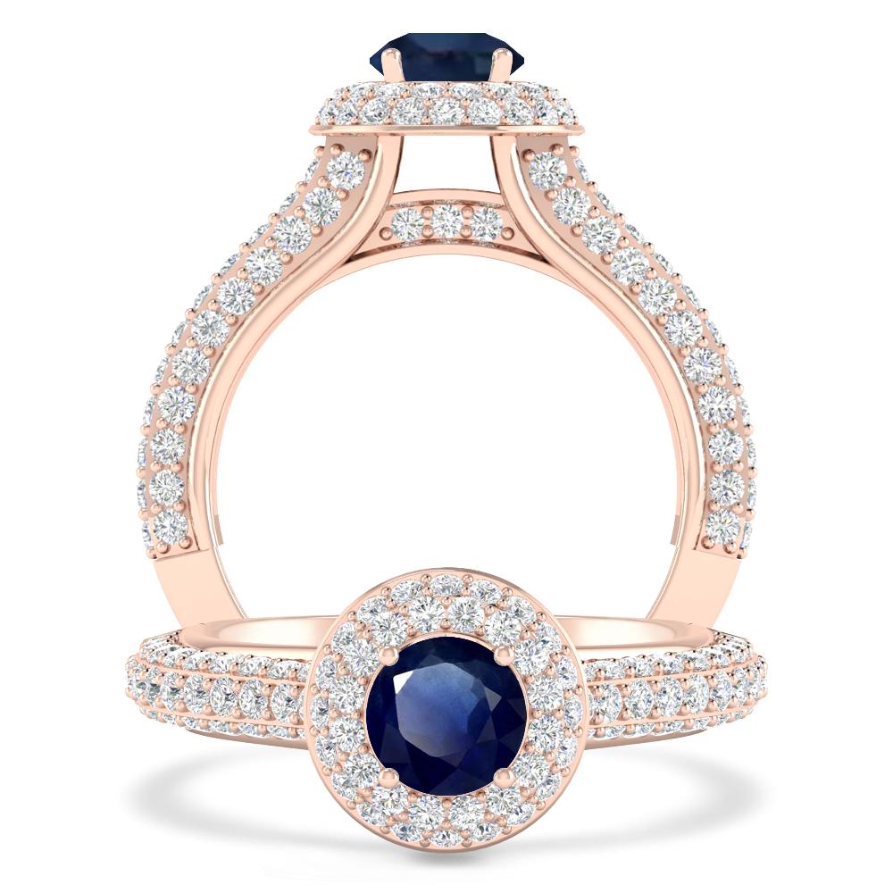 Rose Gold - Sapphire