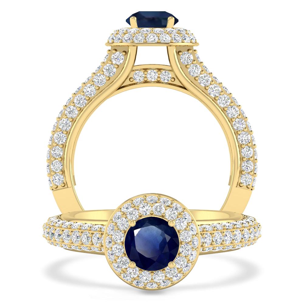 Yellow Gold - Sapphire