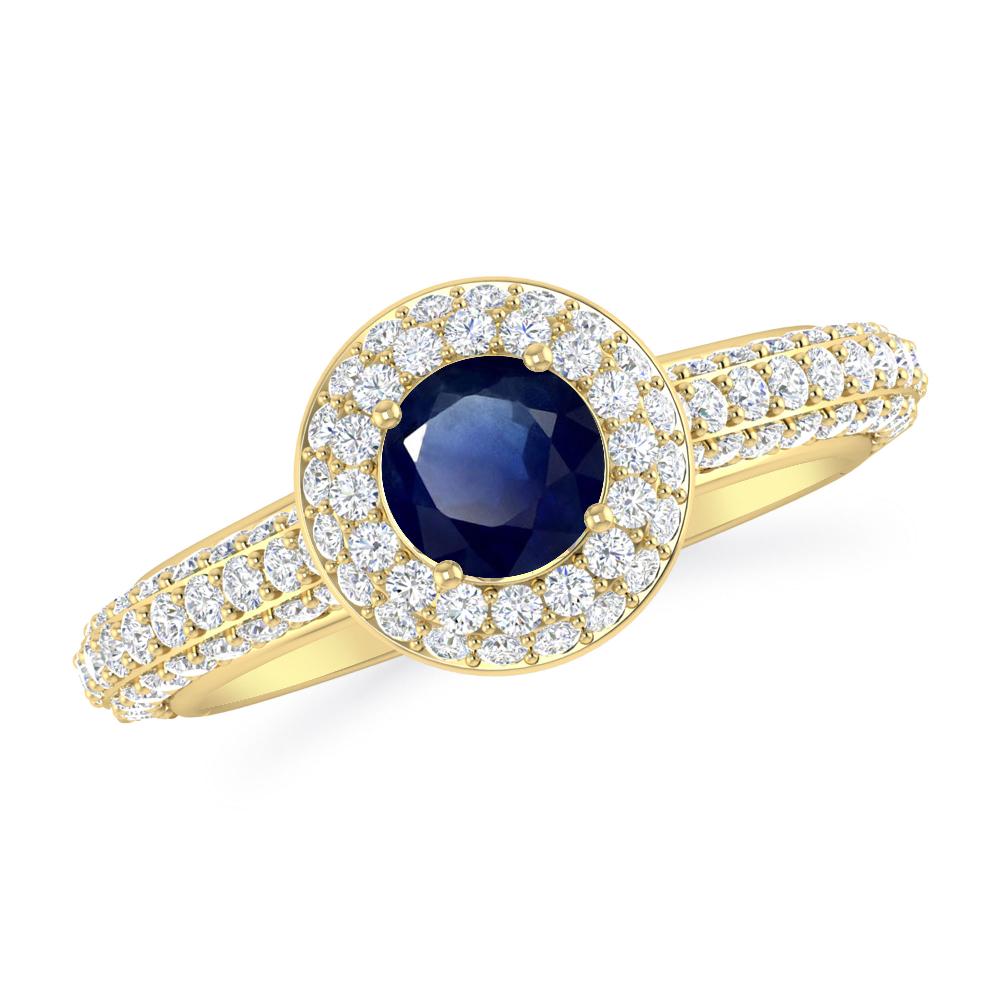 Yellow Gold - Sapphire