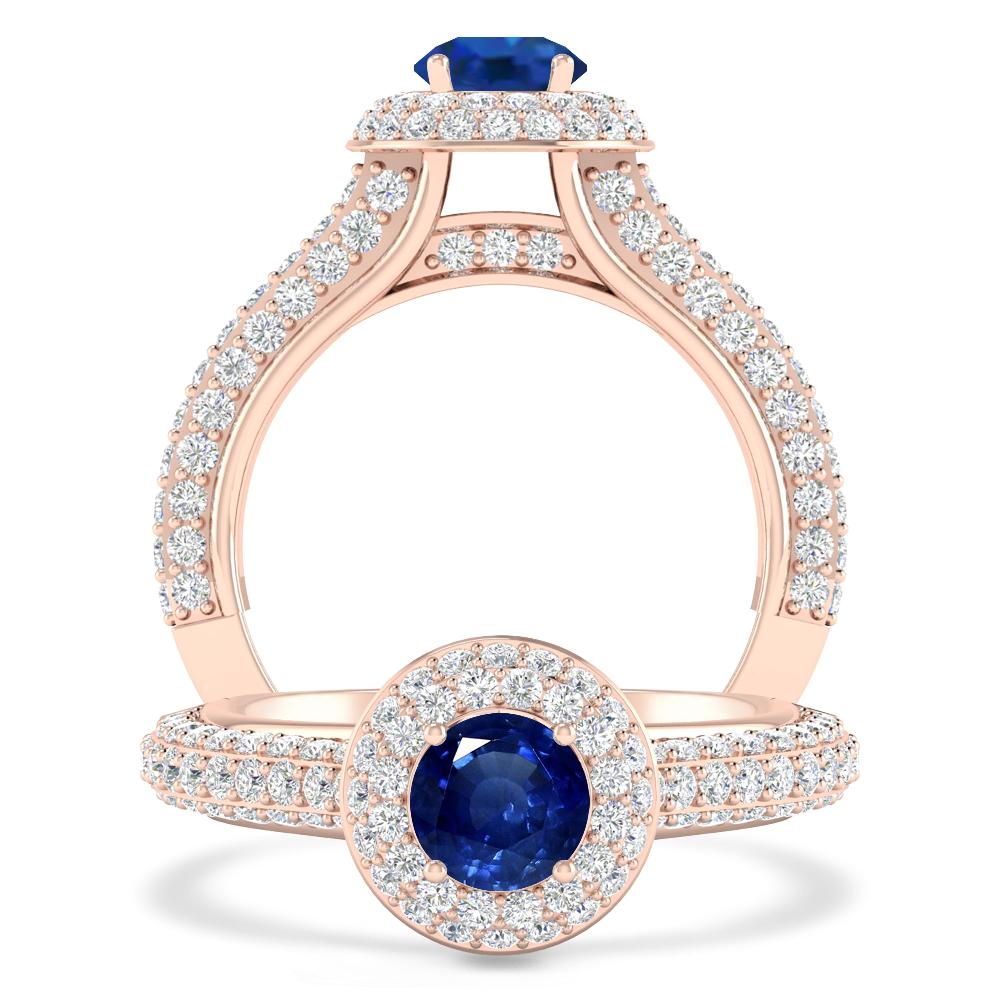 Rose Gold - Sapphire