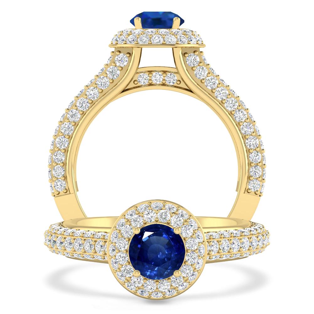 Yellow Gold - Sapphire